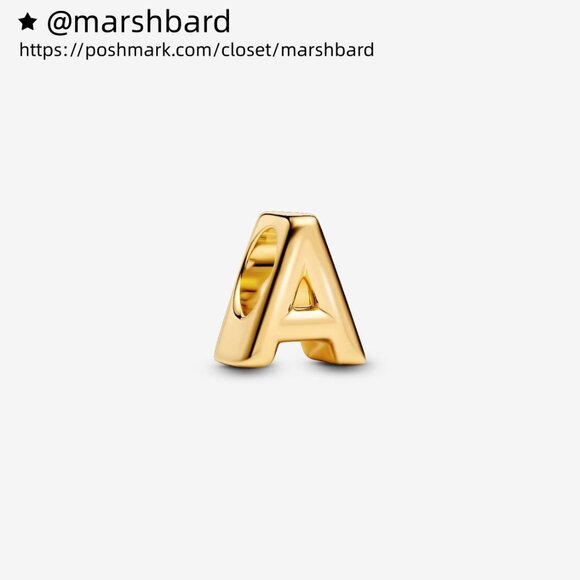 Pandora Letter A Alphabet Charm - Picture 1 of 5